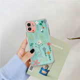 Compatible with  , Idyllic Small Flower Soft Shell Transparent Mobile Phone Case