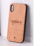 Compatible with Apple , Mobile phone case made of solid wood