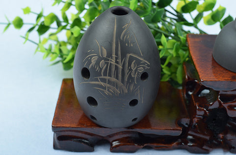 8-hole Ocarina Black Clay