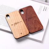 Compatible with Apple , Mobile phone case made of solid wood