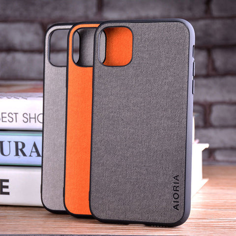 Business real fabric mobile phone case