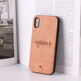 Compatible with Apple , Mobile phone case made of solid wood