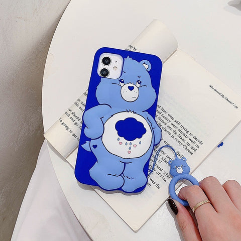 Cute cartoon rainbow bear mobile phone case