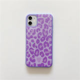 Compatible with Apple, Leopard Epoxy For Iphone12Mini Apple Gold Foil 11Pro Max Mobile Phone Case 7 8Plus