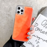 Candy Luminous Quicksand Mobile Phone Case