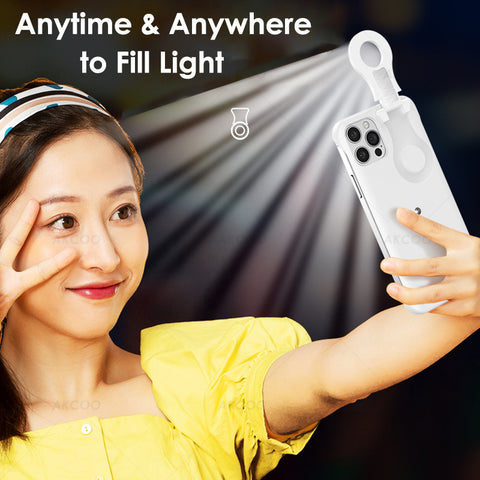 Fashion Creativity Selfie Ring Flashing Light Mobile Phone Case