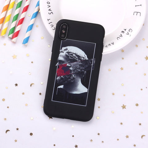 Cartoon Simple Creative Sculpture Mobile Phone Case