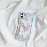 Butterfly quicksand phone case