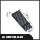 Minimalist Genuine Carbon Fiber Money Clips