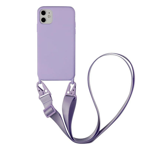 Silicone sling phone case