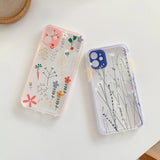 Compatible with  , Idyllic Small Flower Soft Shell Transparent Mobile Phone Case