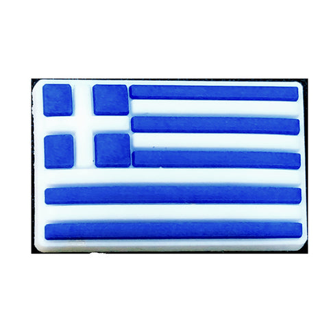 Diy Accessories Pvc Soft Rubber Vamp Flag Decorative Buckle