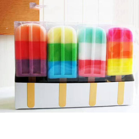 Color Random 1Pc Soft Shower Sponge Cute New Design Ice Cream Shaped Stick Bathroom Bathing Washing Sponges P5 China