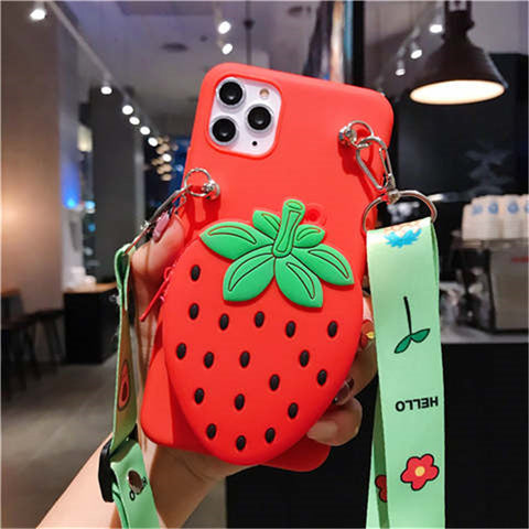 Cartoon silicone Wallet Case