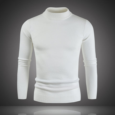 Autumn And Winter New Men's Plus Velvet Thickened Base Sweater