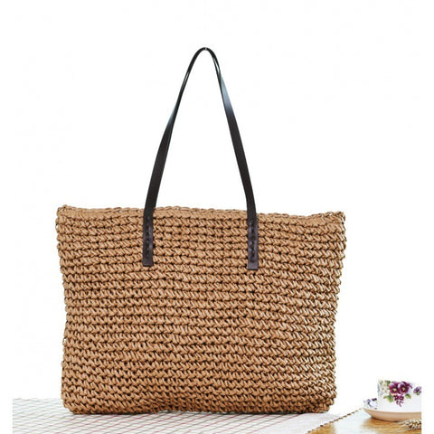 New Seaside Holiday Woven Bag Portable