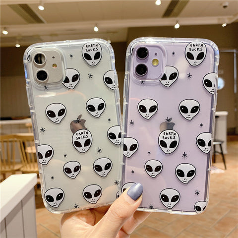 Cartoon alien phone case