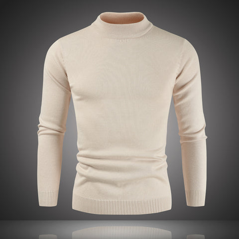 Autumn And Winter New Men's Plus Velvet Thickened Base Sweater