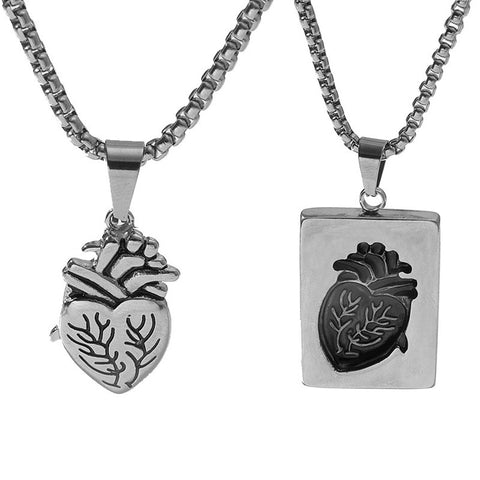 Creative Heart Couple's Pendant Necklace