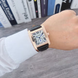 Square Quartz Watch Tank Men