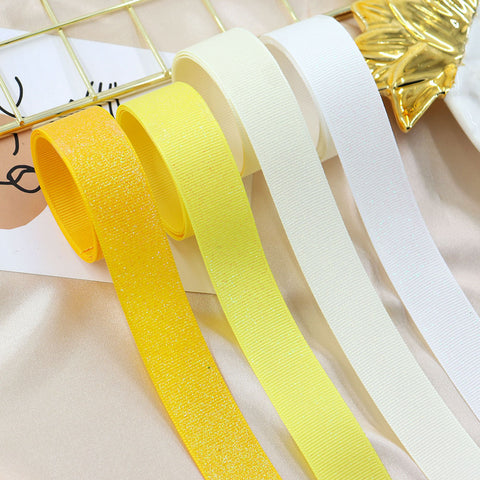 Sprinkle Colorful Glittering Powder Scene Decoration Gift Packaging Ribbed Band Silk Ribbon Webbing