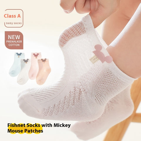 Short Summer Thin Breathable Mesh Baby Socks