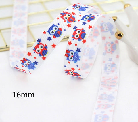 Stars And Stripes Ribbon Dovetail Bowknot Hair Ring Double Stitching Dovetail Ribbon