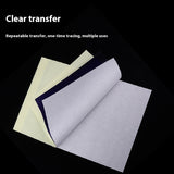 Tattoo Transfer Paper Quadruple Copy Paper A4 Hand Drawing Lines Clear Machine Conversion With Transfer Paste Gel