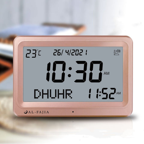 Rectangular Electronic Wall Clock LCD LCD Display HD Remote Control