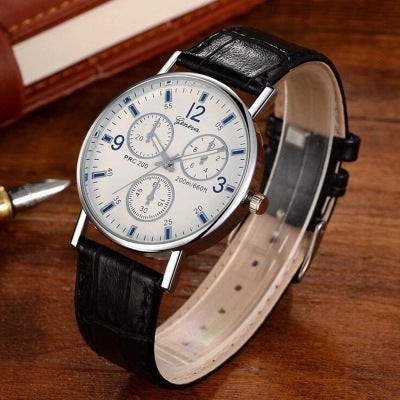 Blue Light Glass Decorative Belt Watch